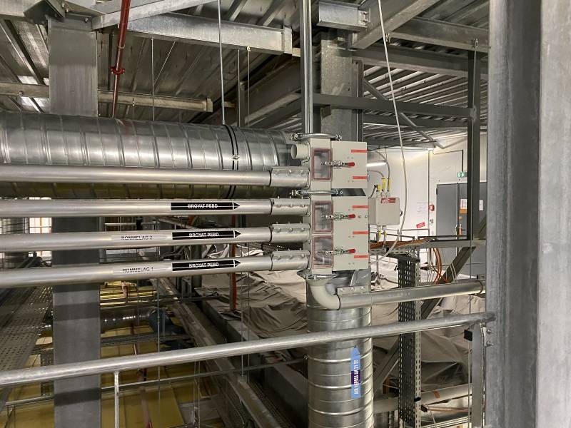 Centre de sélection matiere automatique avec cage de protection